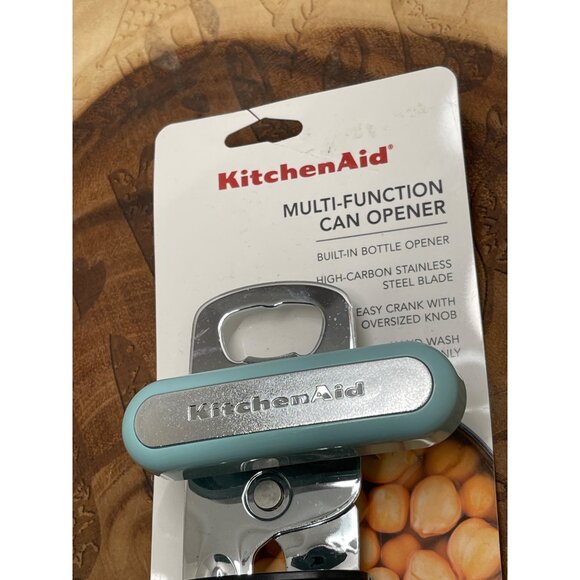 Kitchenaid Ice Blue Multi-Function Can Opener With Bottle Opener Stainless New! - Picture 2 of 3